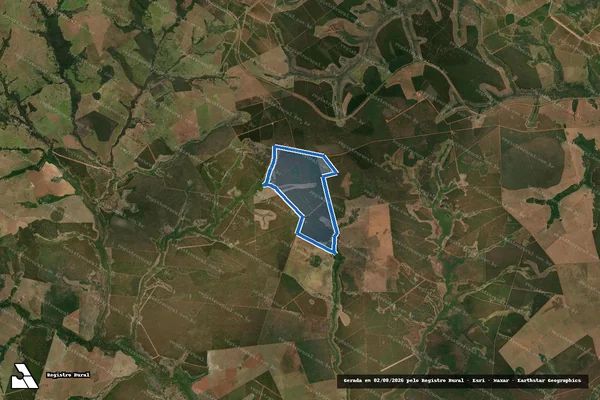 Imagem de satélite de FAZENDA AGUA BOA - 001 em Inocência - MS