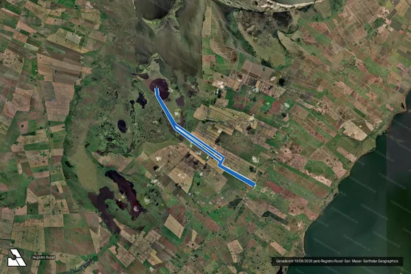 Imagem de satélite de Fazenda da Coxilha - Parte 1 em Santa Vitória do Palmar - RS