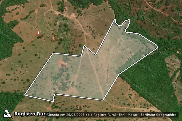 Imagem de satélite de FAZENDA MACACOS DEN. VERTENTE RICA E CAPÃO DO LOBO - PARCELA 02 em Morrinhos - GO