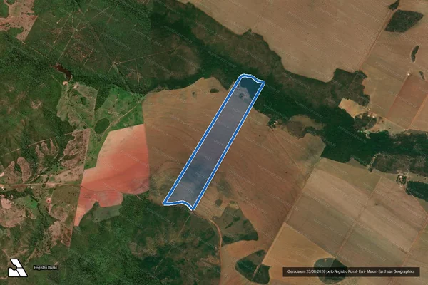 Imagem de satélite de FAZENDA SANTA EDWIGES - Parcela 1 em Nova Xavantina - MT
