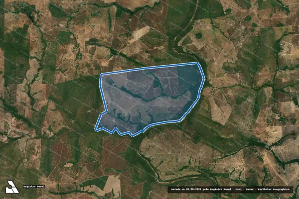 Imagem de satélite de FAZENDA PRIMAVERA - Parcela 1 em Uirapuru - GO