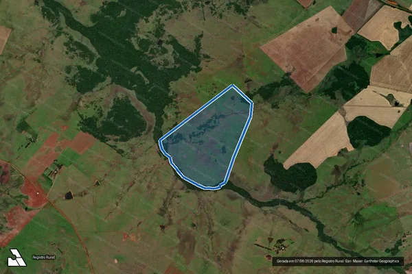 Imagem de satélite de CAMPO TAQUARICHIM - Parcela 1 em Santo Antônio das Missões - RS