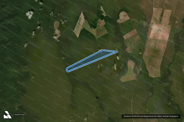 Imagem de satélite de FAZENDA GUARANTÃ V - Parcela 1 em Nova Lacerda - MT