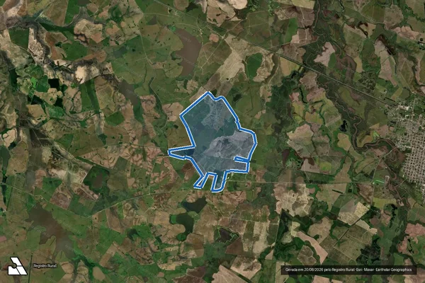 Imagem de satélite de FAZENDA SANTA ISABEL em Dom Pedrito - RS