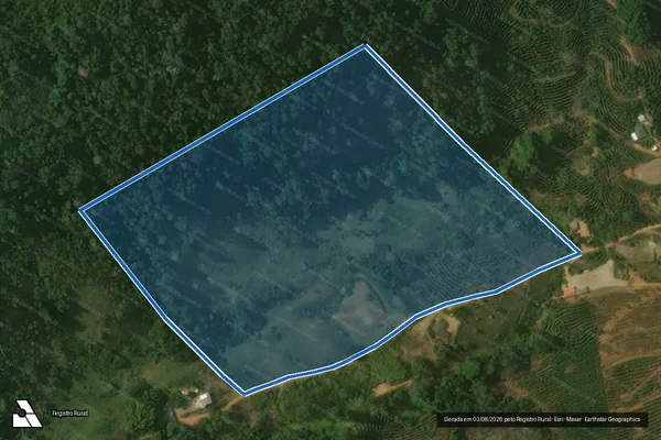 Imagem de satélite de CORREGO SAO MANOEL - Parcela 1 em Guaçuí - ES