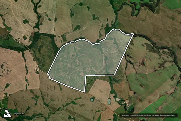 Imagem de satélite de Campo do Passo da Vassoura - Ana em Jari - RS