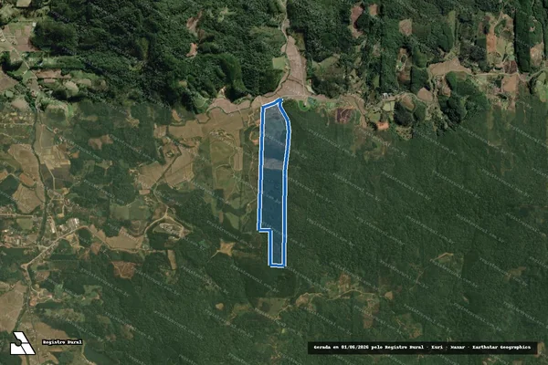 Imagem de satélite de Sítio Buzzi Santa Maria - Parte 2 em Benedito Novo - SC