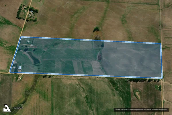 Imagem de satélite de PA LAGO AZUL - LOTE 27 - LOTE 27 em Pedras Altas - RS