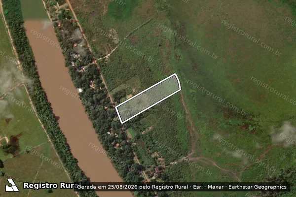 Imagem de satélite de Recanto do Baruc - Parcela 2 em Santo Antônio de Leverger - MT