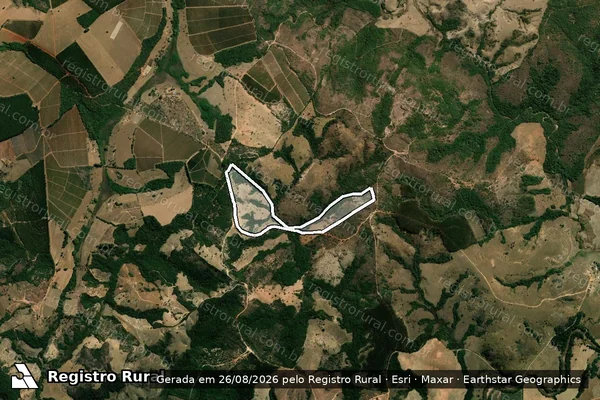 Imagem de satélite de Fazenda Cerrado - Parte 1 em Formiga - MG