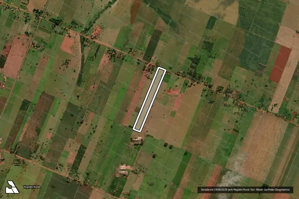 Imagem de satélite de PARTE DO LOTE 20 DA QUADRA 58 - Parte 1 em Glória de Dourados - MS