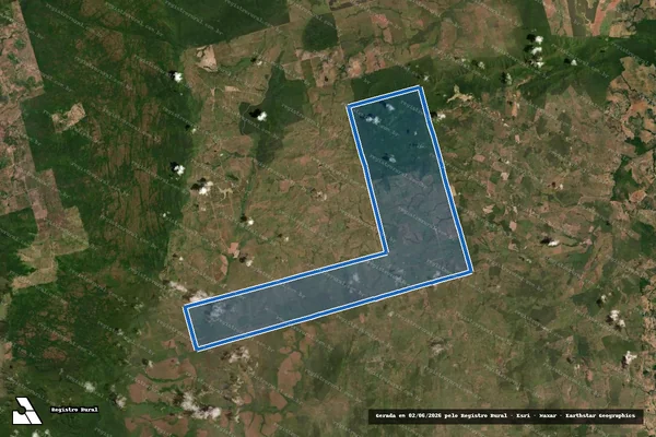 Imagem de satélite de FAZENDA MORADA DA PRATA - 001 em Santa Maria das Barreiras - PA