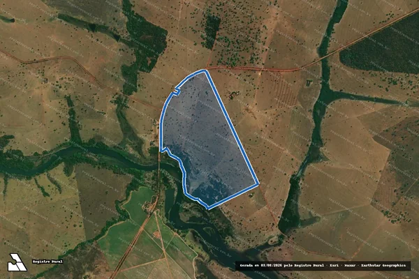 Imagem de satélite de FAZENDA NOSSA SENHORA DAS GRAÇAS - Parte 1 em Itajá - GO