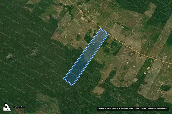 Imagem de satélite de PAD ANAUA-REMANESCENTE_Lote 35_TD-240 - Única em Rorainópolis - RR