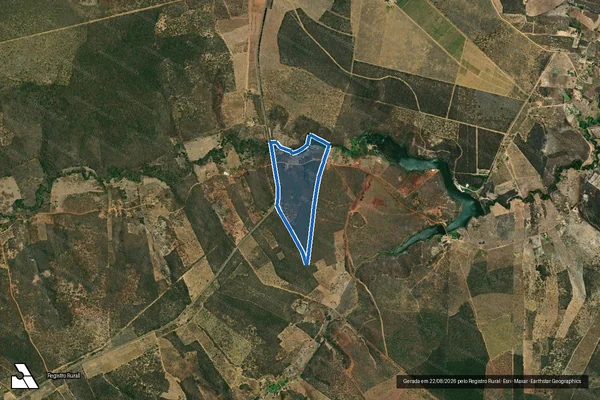 Imagem de satélite de Fazenda Barreiro  - Parte 1 em Licínio de Almeida - BA