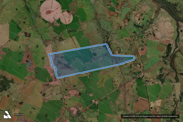 Imagem de satélite de Fazenda Liberdade 608 - Parte 1 em Santo Antônio das Missões - RS