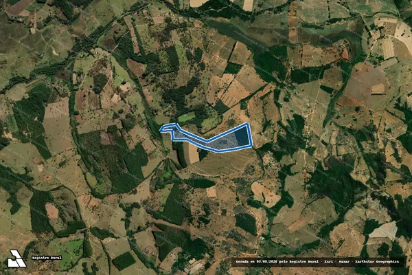 Imagem de satélite de SITIO DO SERTÃO - GLEBA 1 em Formiga - MG