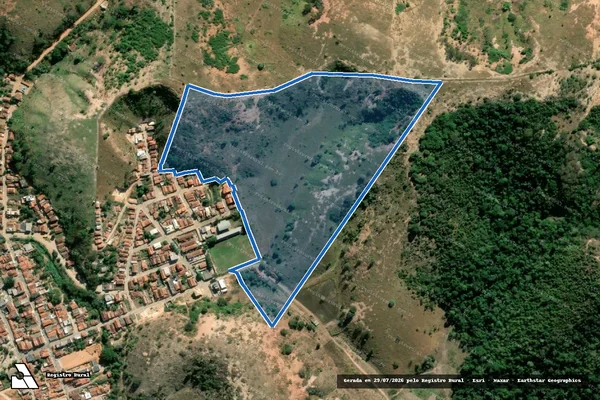 Imagem de satélite de FAZENDA RONDÔNIA - PARCELA 01 em Pescador - MG