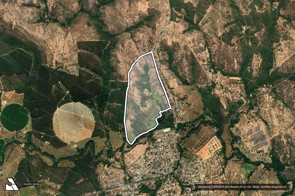 Imagem de satélite de FAZENDA RESPLENDOR - 001 em Inimutaba - MG