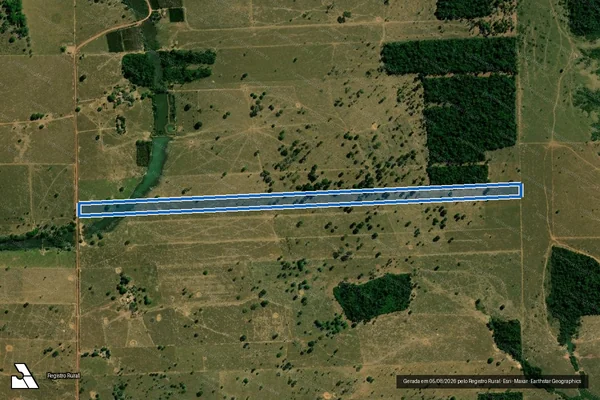 Imagem de satélite de LOTE 32-B1 - GL 23 - ST ROLIM DE MOURA ? P.I.C. GY-PARANÁ - LOTE 32-B1 em Novo Horizonte do Oeste - RO