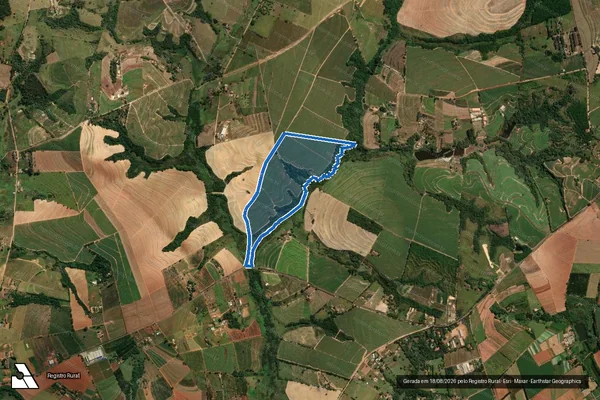 Imagem de satélite de Fazenda Bom Retiro III - Gleba C em Engenheiro Coelho - SP