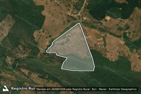 Imagem de satélite de FAZENDA BARRINHA - Gleba 01 em Itamarandiba - MG