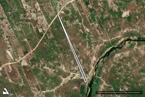 Imagem de satélite de LOTE 1318 - SÍTIO CRUZ RIO - Parte 1 em Cascavel - CE