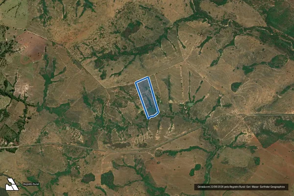 Imagem de satélite de FAZENDA SANTA BÁRBARA ? DEN BARRO BRANCO - ESTANCIA BURITI em Cromínia - GO
