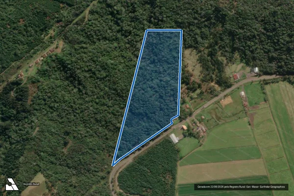 Imagem de satélite de Fazenda Pintado II - Gleba A em Porto União - SC