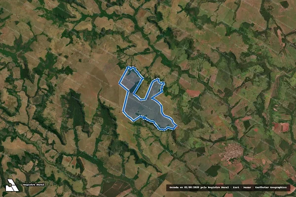 Imagem de satélite de FAZENDA BARRA OU SALTO - Parte 1 em Itajá - GO