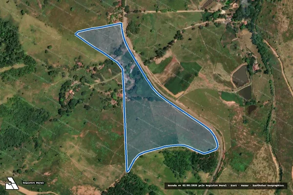 Imagem de satélite de SITIO ALDEIA - PARTE 1 em Recreio - MG