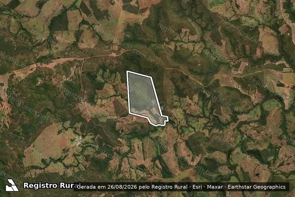 Imagem de satélite de FAZENDA PEDRAS ALTAS - Parte 1 em Ponte Branca - MT