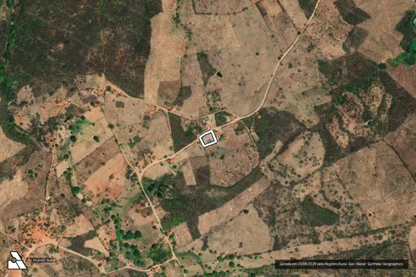 Imagem de satélite de LOTE 1228 - SITIO CARCARÁ  - Parte 1 em Potengi - CE