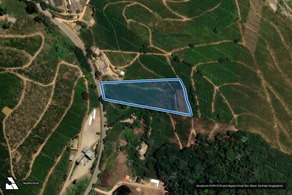Imagem de satélite de SITIO BOM JARDIM - GLEBA 2 em Dores do Rio Preto - ES