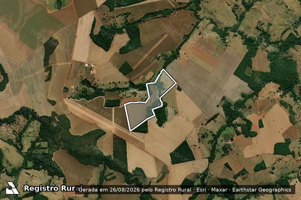 Imagem de satélite de FAZENDA SANTANA - Parte 1 em Orizona - GO