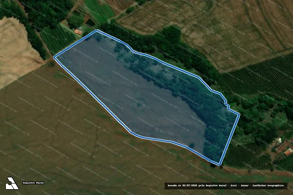 Imagem de satélite de FAZENDA OURO FINO - Lote nº 3, 3-F, 3-E e 3-B - GLEBA LAMPEÃO - LOTE Nº 3 3-F 3-E E 3-B-1 em Lidianópolis - PR