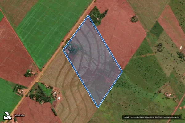 Imagem de satélite de PROJETO DE ASSENTAMENTO ITAQUI - Lote 040 em São Gabriel do Oeste - MS