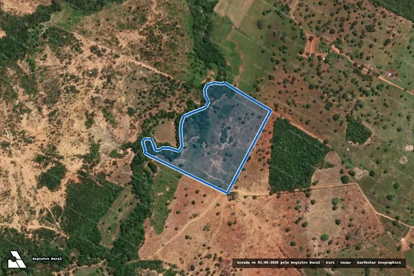 Imagem de satélite de Fazenda Logradouro - Parte 3 em Riachinho - MG