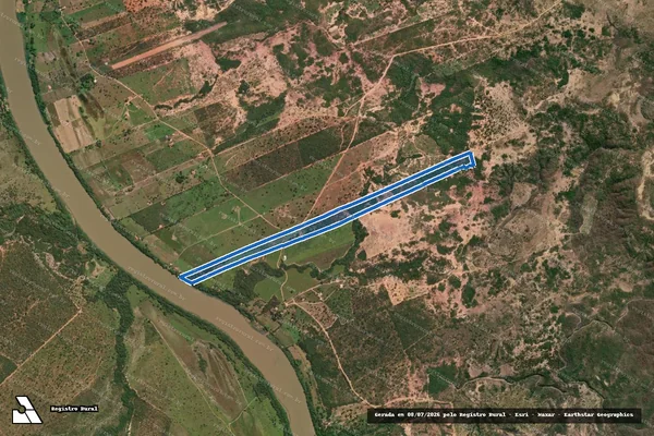 Imagem de satélite de FAZENDA JARDIM - 001 em Várzea da Palma - MG