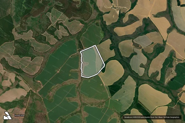 Imagem de satélite de Pasto das Cangalhas - em São João del Rei - MG