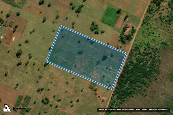 Imagem de satélite de Lote 42 - Projeto de Assentamento Aimoré - Lote 42 em Glória de Dourados - MS