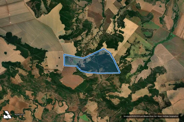 Imagem de satélite de Fazenda Bacuri da Serra - Parcela 1 em Rio Verde - GO