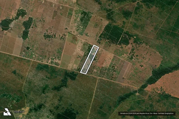 Imagem de satélite de Lote – 33 – PDS -RIO JATOBÁ / LOTE – 33