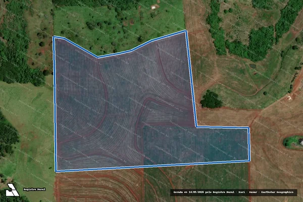 Imagem de satélite de FAZENDA SÃO MIGUEL - Matrícula 54.878 em Londrina - PR