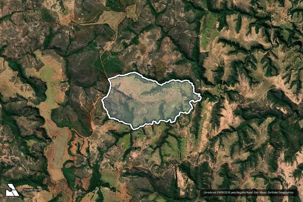 Imagem de satélite de Fazenda Espirito Santo - Parcela 1 em Tiros - MG