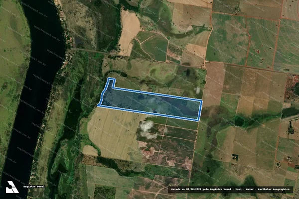Imagem de satélite de Sítio Iguatemi - Parcela 1 em Castilho - SP