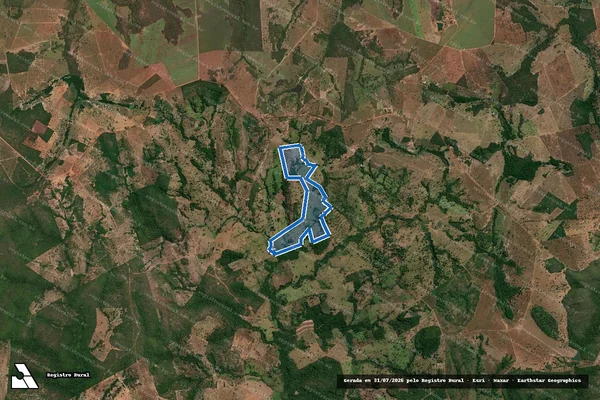 Imagem de satélite de FAZENDA NOVILHO - Parcela 1 em Porangatu - GO