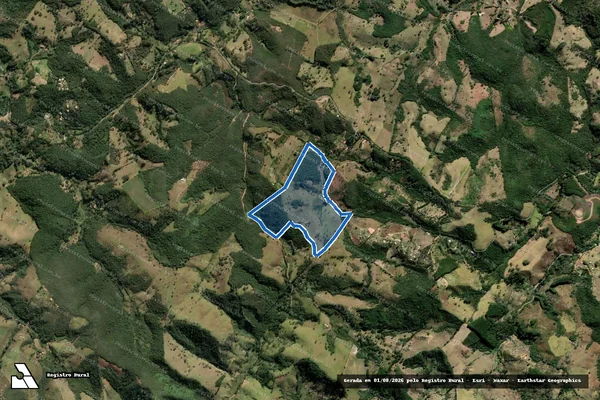 Imagem de satélite de APARIÇÃO E CACHOEIRINHA - Parte 1 em Cunha - SP