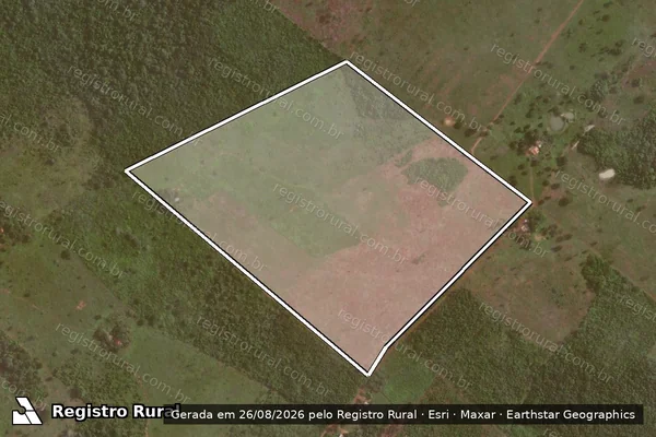 Imagem de satélite de P.A CENTRO DA MATA - LOTE 10 - Parte 1 em Conceição do Araguaia - PA