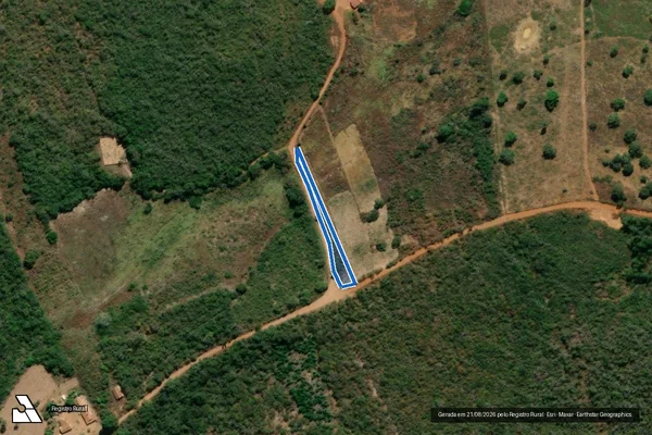 Imagem de satélite de FAZENDA TRAIRA - GLEBA "B" em Rio Pardo de Minas - MG